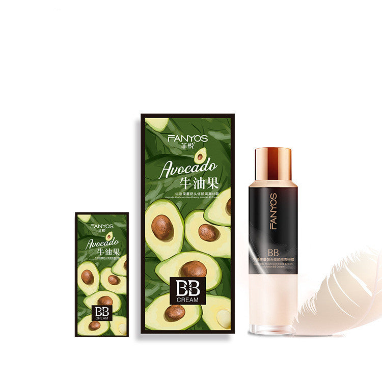 Crème BB à l'Avocat – Fond de Teint Cushion à Tête Champignon | Hydratation, Correction & Éclat