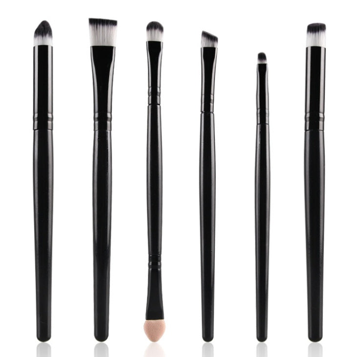 Set de 6 Pinceaux Maquillage Yeux – Ombres, Sourcils, Lèvres & Eyeliner