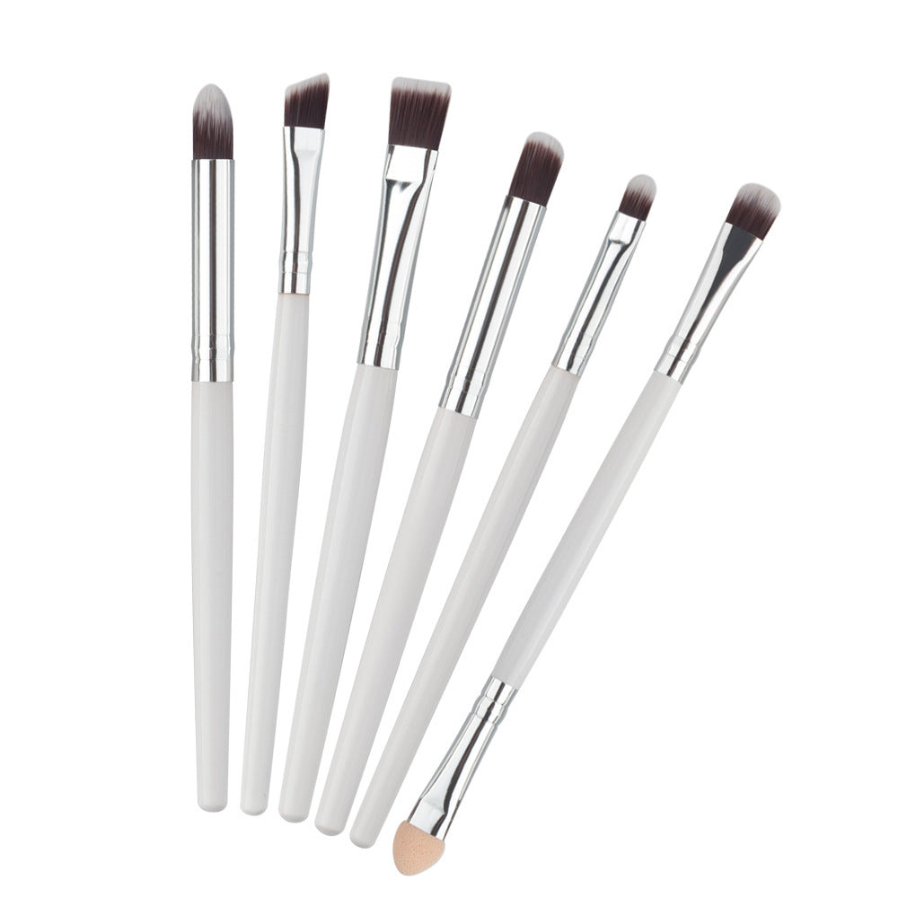 Set de 6 Pinceaux Maquillage Yeux – Ombres, Sourcils, Lèvres & Eyeliner