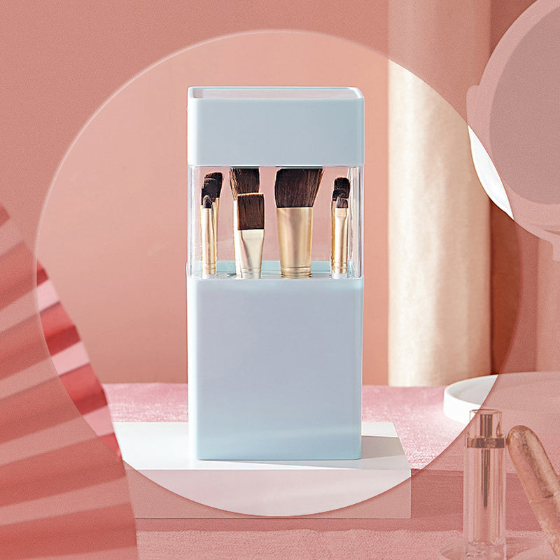 Boîte de Rangement & Séchage 2-en-1 pour Pinceaux de Maquillage – 12 Emplacements | Compacte & Étanche