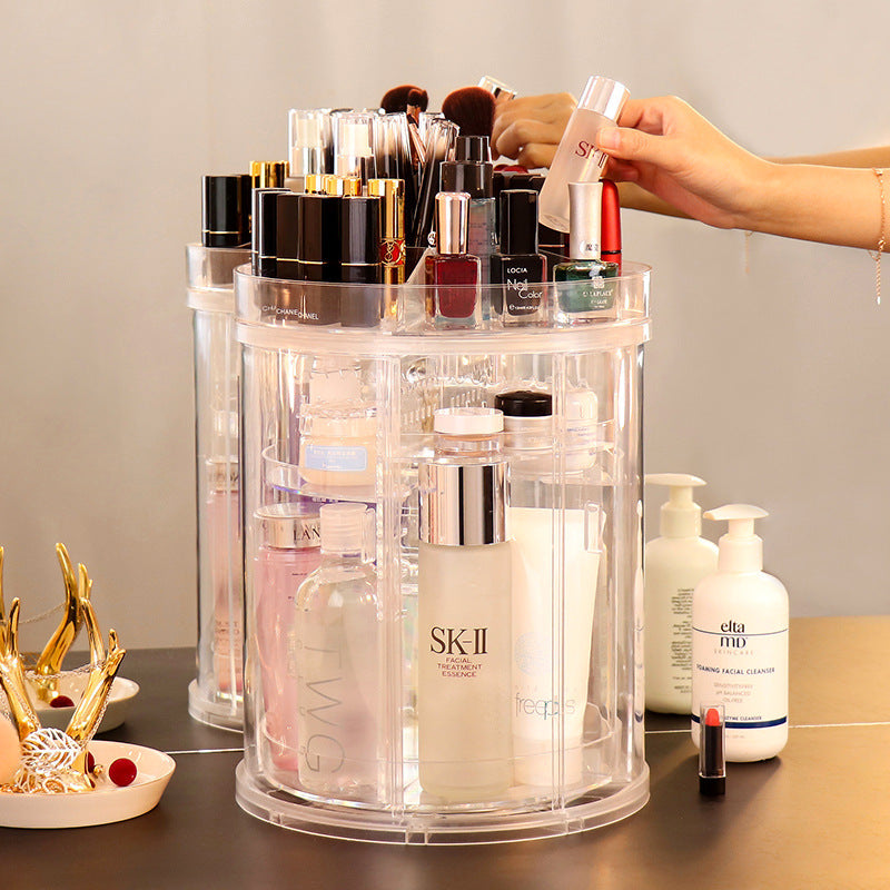 Étagère Rotative de Rangement pour Cosmétiques – Grande Capacité pour Soins de la Peau