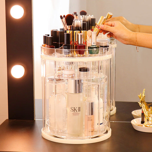 Étagère Rotative de Rangement pour Cosmétiques – Grande Capacité pour Soins de la Peau