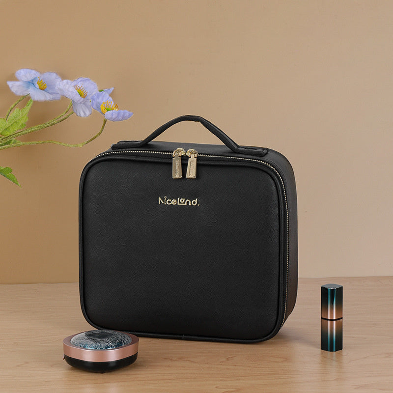 Sac de Rangement Cosmétiques Grande Capacité avec Lumière Intégrée