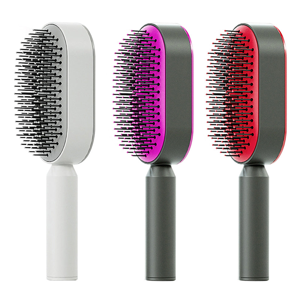 Brosse Auto-Nettoyante 3D – L’Allié Idéal pour des Cheveux Sains et Sans Douleur