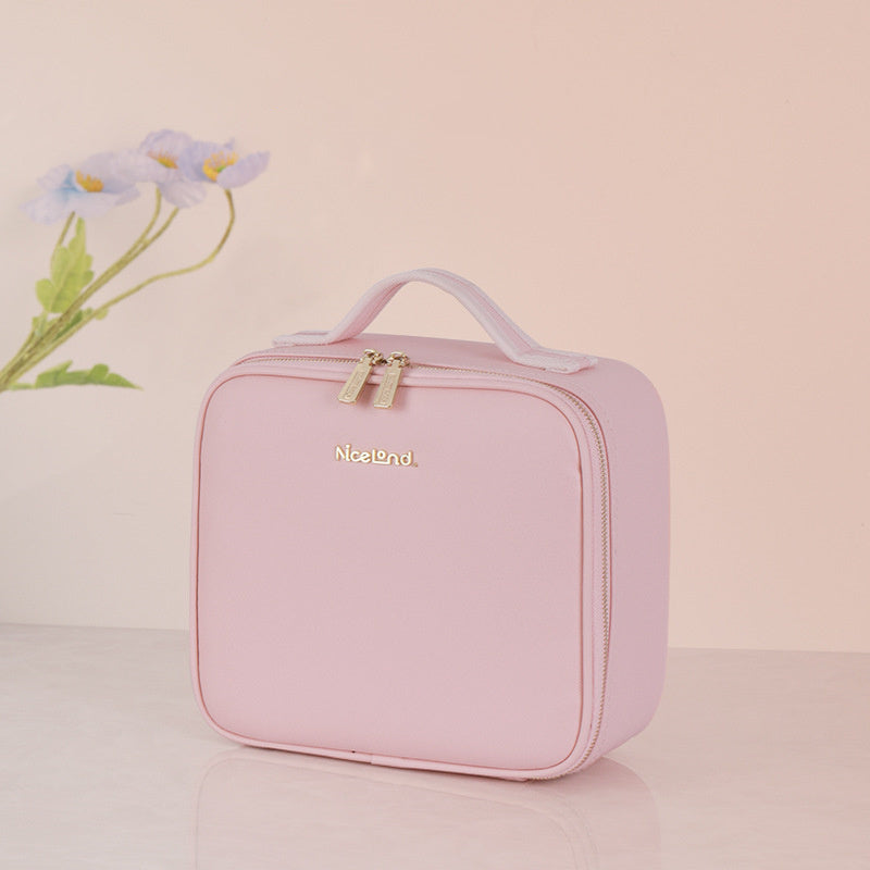 Sac de Rangement Cosmétiques Grande Capacité avec Lumière Intégrée